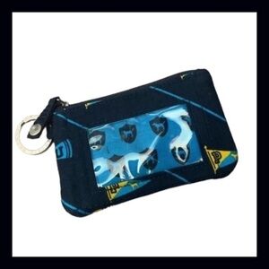 Vintage Victoria’s Secret PINK Varsity ID Holder Coin Pouch Keychain